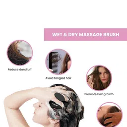 MILDCARES Scalp Massager & Exfoliator Brush For Anti Dandruff - Black image 4