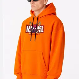 BDSQUARE Men Printed Hooded Sweatshirt image 5