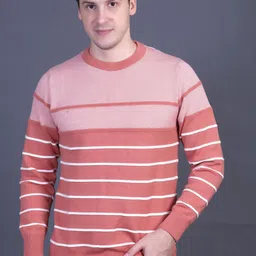 Dzant Striped Long Sleeves Pullover Sweater-picture-13