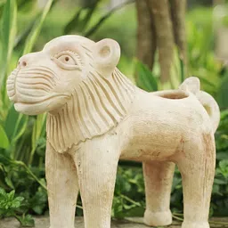 Swadeh Brown Textured Clay Planter Pot image 3