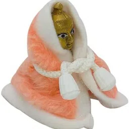 Woolen Knotted Ponchu/Blaket/Sweater for kanha/Laddu Gopal Size 7 Dress-image-50