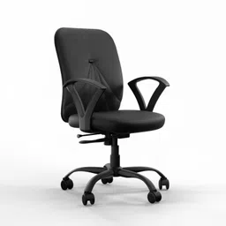 vergo Nova Mid Back Ergonomic Chair, Fixed Armrest,Moulded Foam,Metal Base, Home,Study Fabric Office Adjustable Arm Chair-picture-32