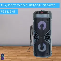 SACRO 4210 (WIRELESS BLUETOOTH TOWER SPEAKER) Stereo Sound Quality With wired MicR318 30 W Bluetooth Tower Speaker image 1