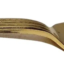 a & h enterprises Forks Set of 4 pieces Brass Dinner Forks Floral Daily Multipurpose Use Brass Dinner Fork Set image 4