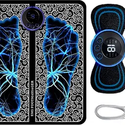 Foot Massager Pain Relief,Wireless Electric EMS Massage Machine Mat-image-0