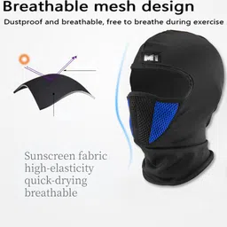 aksmit Black, Blue Helmet Skull Cap for Men & Women image 3