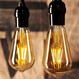 decorativeray (Set of 2) 4W E27 holder 2700 K Base Edison Filament Bulb image 2