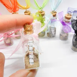 perfect pricee Mini Glass Bottles with Wood Cork Stoppers, 8cm Long Tiny Glass Jars, Wishing Bottles, Message Bottle for Wedding, Halloween Decorations, Birthday Gifts, Baby Shower, DIY Craft, 12 Transparent Miniature Glass Decorative Bottle image 3