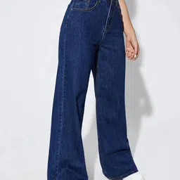 kotty Women Regular High Rise Blue Jeans image 2