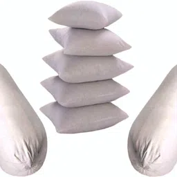 donda 5 CUSHION 2 BOLSTER Microfibre Solid Bolster Pack of 7-picture-18