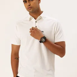 FIFTY TWO Self Checked Polo Collar Dri-Fit Training T-shirt-picture-27