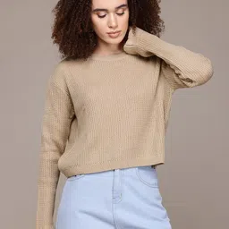 The Roadster Lifestyle Co. Acrylic Ribbed Pullover-picture-31