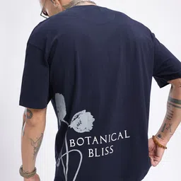 glitchez Floral Bliss Printed Oversized T-shirt-image-35