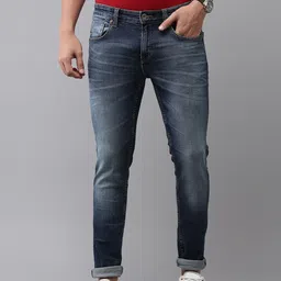SPYKAR Men Slim Fit Low-Rise Heavy Fade Stretchable Jeans-picture-38