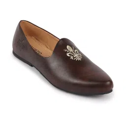 FAUSTO Men Embroidered Lightweight Mojaris image 2