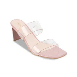 Metro Two Strap Open Toe Slim Heels image 5