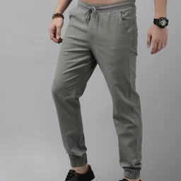 The Roadster Life Co. Men Mid-Rise Joggers Trousers image 4