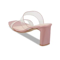 Metro Two Strap Open Toe Slim Heels image 3