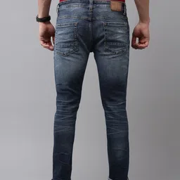 SPYKAR Men Slim Fit Low-Rise Heavy Fade Stretchable Jeans image 3