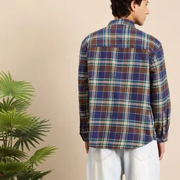 Mast & Harbour Men Relaxed Checked Casual Shirt image 5