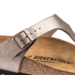 Birkenstock Women Brown Solid Gizeh Birko-Flor T-Strap Regular Width Flats image 5