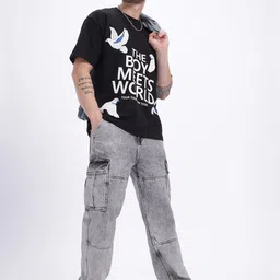 glitchez Selfie Statement Printed Oversized Fit T-shirt image 4