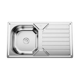 CERA Leon 39x20 inch Pearl Finish Stainless Steel 304 Single Bowl Sink with Drainboard, B4722503-picture-42