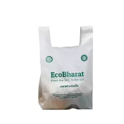 EcoBharat 30.5x35.6 cm 2.5 Kg Capacity Biodegradable & Compostable U-Cut Carry Bag, CB10 (Pack of 120 Pcs)-picture-17