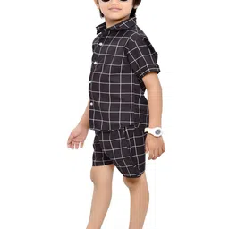 BAESD Boys Checked Shirt with Shorts image 4