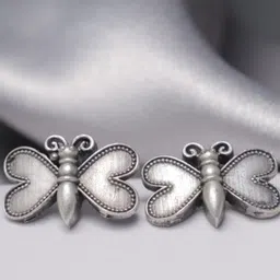 SIVA BY ANIKA Brass-Plated Butterfly Shaped Studs image 2