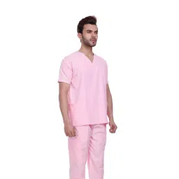 âproexamine surgicals Proexamine Surgicals V-Neck 3 Pocket Pink Scrub Suit Set 40-L image 2