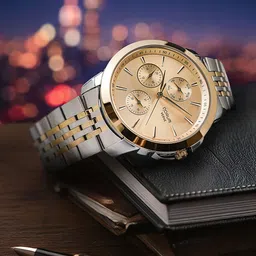 QORUM INDIA Men Stainless Steel Bracelet Style Straps Analogue Watch G140 VERVE_60_N-picture-30