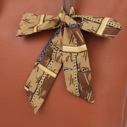 Chemistry Structured Shoulder Bag with Bow Detail image 5