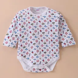 Ben Benny 100% Cotton Interlock Knit Full SleevesOnesie Beach Theme - White-picture-19