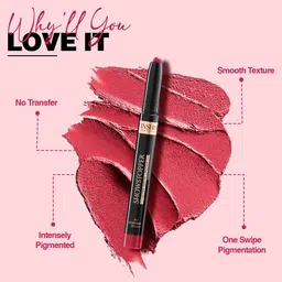 Inshine Showstopper Ultra Matte Lipstick - Sizzling Red-804 image 3