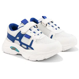 Steprite Mesh Detailed & Colour Blocked With Velcro Closure Shoes - Blue image 4