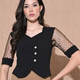 BAESD Women Sweetheart Neck Regular Top image 1