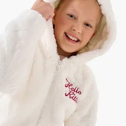 Juniors by Babyshop Girls Lightweight Open Front Jacket with Embroidered image 4