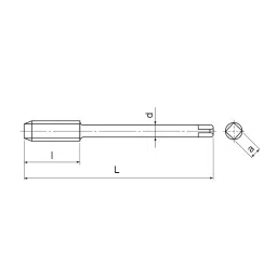 OSG 48139539 A-POT 1 mm Dia & 4 Flute Drill Tap image 2
