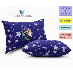 VILLAGERS Unisex Blue Pillows-picture-16