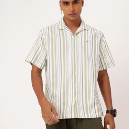 wrogn Kook N Keech Vacation Ready Striped Resort Fit Shirt image 4