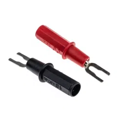 RS PRO Insulated Test Lead Kit, Crocodile Clip, Retractable Plug, Shrouded Plug, Spade Terminal, Sprung Hook, 1.2m, CAT Model No 3402421 image 3