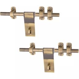 Atom White Metal Brass Antique Finish Adjustable Latch, AD-WZA-005-BA-12-102 (Pack of 2)-picture-42
