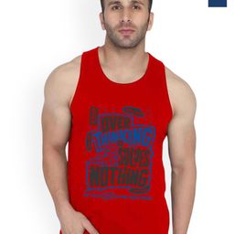 SLOWLORIS Men Pack Of 2 Printed Bio-Wash Combed Cotton Gym Vest-picture-9