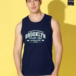 WOOSTRO Men Pack of 2 Typography Printed Round Neck Cotton Slim Fit Sports T-shirts-picture-21