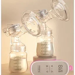 Babyhug Portable Electric Double Breast Pump - White-image-33