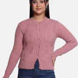 DressBerry Women Cable Knit Cardigan image 3