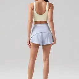 JC Collection Women High-Rise Training or Gym Fashion Shorts image 4