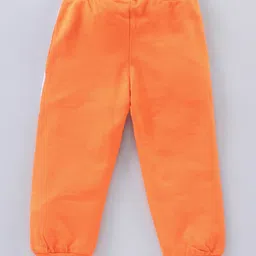 Babyhug Full Length Lounge Pant Text Print - Orange image 2