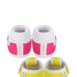 NESKA MODA Pink Cotton Booties image 3